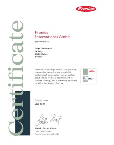 Fronius Service partner